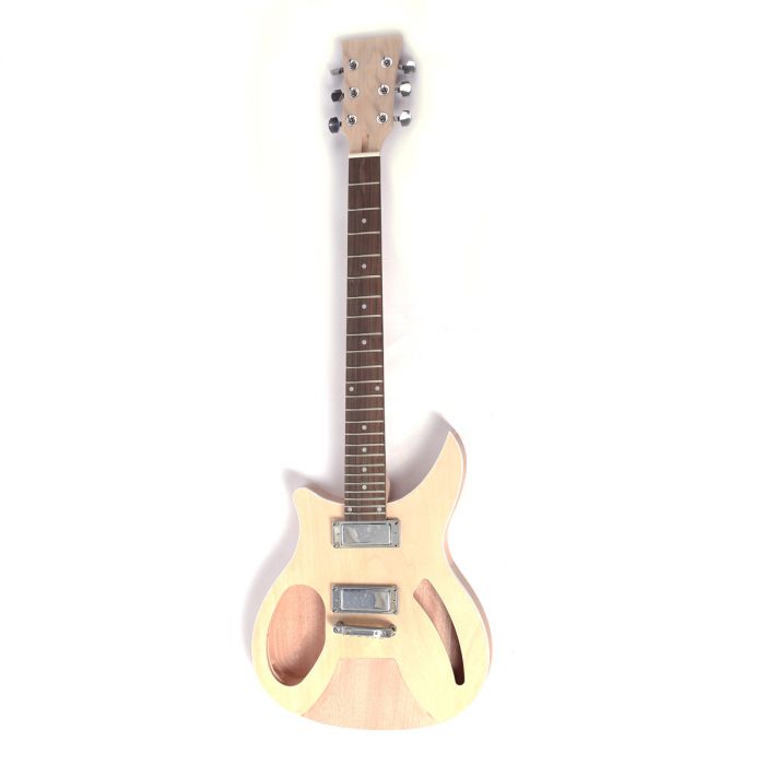 Left-Handed DiY Guitar Kit - RK in Semi-hollow Mahogany