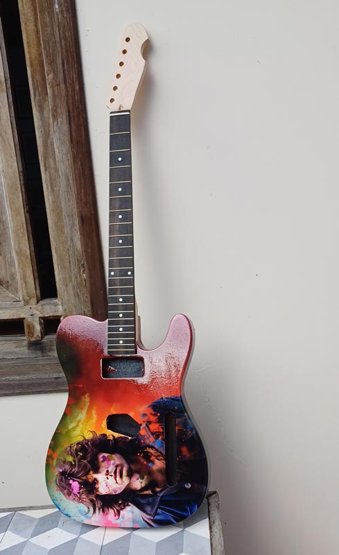 Guitar skin on telecaster Guitar
