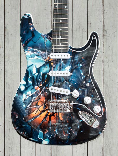 Guitar skin on a Stratocaster Guitar