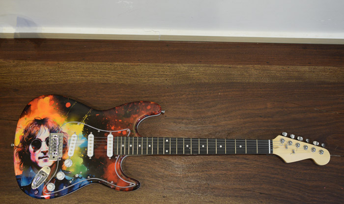 John Lennon Guitar wrap on Stratocaster